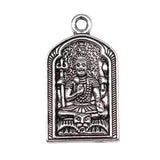 WYSIWYG 4pcs 31x17mm Yoga Goddess Charms Antique Silver Color Pendant Charms Jewelry Findings For Jewelry Making