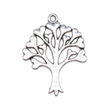 WYSIWYG 4pcs 32x25mm Tree Hearts Charm Pendants Hearts Tree Charm Hearts Tree Pendants For Jewelry Making