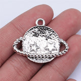 WYSIWYG 4pcs 35x27mm Universe Pendant Charms Antique Silver Color For Jewelry Making Zinc Alloy Jewelry Findings
