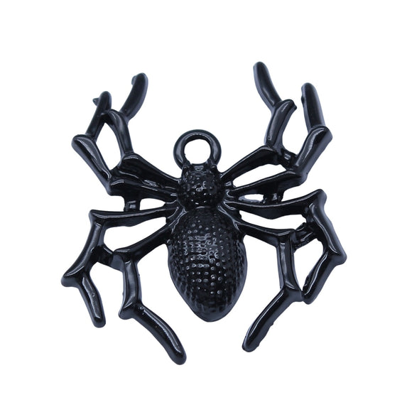WYSIWYG 4pcs 35x32mm Charms Spider Halloween Antique Making Pendant Vintage Tibetan Silver Color DIY Handmade Jewelry