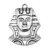 WYSIWYG 4pcs 37x26mm Egypt Queen Cleopatra Charms Pendants For Jewelry Making Antique Silver Plated Antique Bronze Color