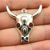 WYSIWYG 4pcs 37x35mm Tau Charms Antique Silver Color Pendant Charms For Jewelry Making Jewelry Accessories