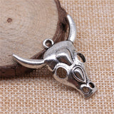WYSIWYG 4pcs 37x35mm Tau Charms Antique Silver Color Pendant Charms For Jewelry Making Jewelry Accessories