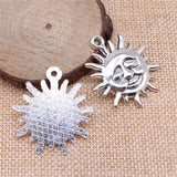 WYSIWYG 4pcs 4 Colors 36x33mm Charms Sun Pendant For DIY Necklace Mkaing Keyring Making Jewelry Making Jewelry Findings