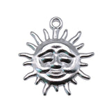 WYSIWYG 4pcs 4 Colors 36x33mm Charms Sun Pendant For DIY Necklace Mkaing Keyring Making Jewelry Making Jewelry Findings