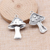 WYSIWYG 4pcs 40x29mm Mushroom Charms For Jewelry Making Charms Pendants Jewelry Accessories