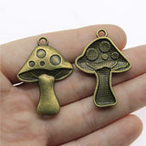 WYSIWYG 4pcs 40x29mm Mushroom Charms For Jewelry Making Charms Pendants Jewelry Accessories