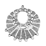 WYSIWYG 4pcs 40x46mm Connector Charms Antique Silver Color For Jewelry Making Zinc Alloy Charms Pendant DIY Jewelry Findings