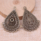 WYSIWYG 4pcs 42x31mm 3 Colors Drop Earring Connector For Jewelry Making DIY Jewelry Findings