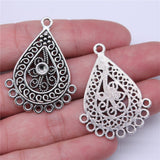 WYSIWYG 4pcs 42x31mm 3 Colors Drop Earring Connector For Jewelry Making DIY Jewelry Findings