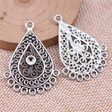 WYSIWYG 4pcs 42x31mm 3 Colors Drop Earring Connector For Jewelry Making DIY Jewelry Findings