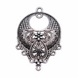 WYSIWYG 4pcs 43x30mm Antique Silver Color Earring Connector For Jewelry Making DIY Jewelry Findings EF3946