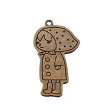 WYSIWYG 4pcs 45x24mm Girl Charms Antique Bronze Color Charms For Jewelry Making Jewelry Findings