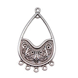 WYSIWYG 4pcs 46x26mm Porous Earrings Accessories Finding Earring Connectors For Jewelry Making Earring Connector Charms