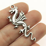 WYSIWYG 4pcs 49x20mm Charm Fly Dragon Pendant Dragon Fly Pendant Dragon Vintage DIY Accessories For Jewelry Making