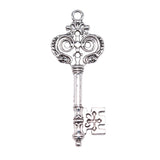 WYSIWYG 4pcs 51x20mm Key Charms Metal Keys Charms Vintage Key Charms Findings Vintage DIY Accessories For Jewelry Making