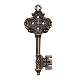 WYSIWYG 4pcs 51x20mm Key Charms Metal Keys Charms Vintage Key Charms Findings Vintage DIY Accessories For Jewelry Making