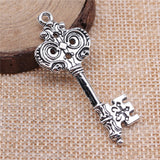 WYSIWYG 4pcs 51x20mm Key Charms Metal Keys Charms Vintage Key Charms Findings Vintage DIY Accessories For Jewelry Making