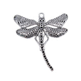 WYSIWYG 4pcs 53x50mm Dragonfly Charms Antique Silver Color Charms For Jewelry Making Jewelry Findings