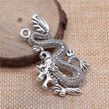 WYSIWYG 4pcs 54x33mm Chinese Dragon Pendant Chinese Dragon Pendants For Jewelry Making Chinese Dragon Charm