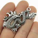 WYSIWYG 4pcs 54x33mm Chinese Dragon Pendant Chinese Dragon Pendants For Jewelry Making Chinese Dragon Charm