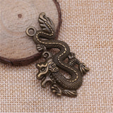 WYSIWYG 4pcs 54x33mm Chinese Dragon Pendant Chinese Dragon Pendants For Jewelry Making Chinese Dragon Charm