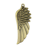 WYSIWYG 4pcs 58mm Big Angel Wing Charms Antique Bronze Color Charms For Jewelry Making Jewelry Findings