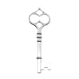 WYSIWYG 4pcs 60x20mm Key Charms Antique Silver Color Pendant Charms Jewelry Findings For Jewelry Making
