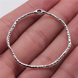 WYSIWYG 4pcs Antique Silver Color 41x44mm Irregular Hoop For Earrings Making Charms For Jewelry Making Diy Jewelry Findings EF3848