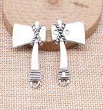 WYSIWYG 4pcs Ax Charms Pendant DIY Jewelry Findings Antique Bronze Tone Ax Pendant 40mm