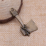 WYSIWYG 4pcs Ax Charms Pendant DIY Jewelry Findings Antique Bronze Tone Ax Pendant 40mm