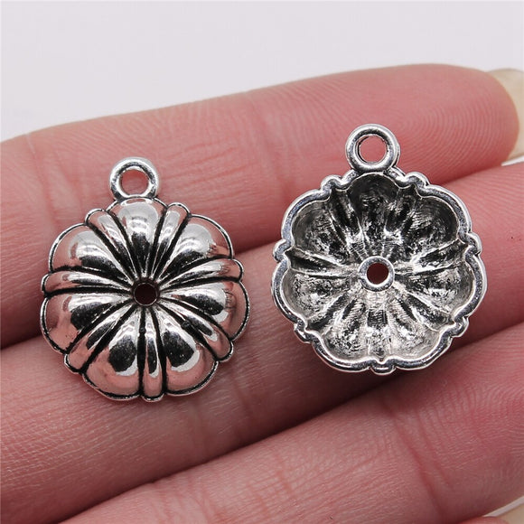 WYSIWYG 4pcs Charms Bundt Cake Pan Antique Silver Color 20x24mm Metal Alloy Charms Jewelry Diy Accessories