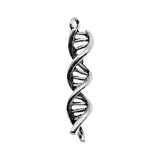 WYSIWYG 4pcs Dna Charms Pendant DIY Jewelry Findings For Jewelry Makingantique Silver Color Tone 9x41mm