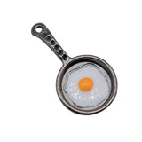 WYSIWYG 4pcs Pan Pendant Charms DIY Jewelry Making Jewelry Finding Enamel Gun Black &amp; Rhodium Color 31x17mm EF3810