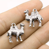 WYSIWYG 4pcs/lot Camel Charms Pendant DIY Metal Jewelry Making Antique Silver Color 18x20mm