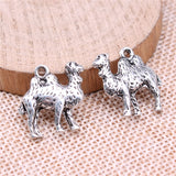 WYSIWYG 4pcs/lot Camel Charms Pendant DIY Metal Jewelry Making Antique Silver Color 18x20mm