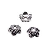 WYSIWYG 50pcs 10x4mm Bead Caps For Jewelry Making DIY Jewelry Findings Antique Silver Color Antique Gold Color