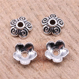 WYSIWYG 50pcs 10x4mm Bead Caps For Jewelry Making DIY Jewelry Findings Antique Silver Color Antique Gold Color