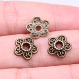 WYSIWYG 50pcs 11x11x3mm Bead Caps For Jewelry Making 3 Colors DIY Jewelry Findings