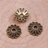 WYSIWYG 50pcs 11x11x3mm Bead Caps For Jewelry Making DIY Jewelry Findings 3 Colors Alloy Jewelry Making