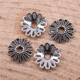 WYSIWYG 50pcs 11x11x3mm Bead Caps For Jewelry Making DIY Jewelry Findings 3 Colors Alloy Jewelry Making