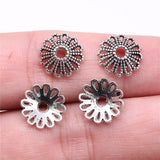 WYSIWYG 50pcs 11x11x3mm Bead Caps For Jewelry Making DIY Jewelry Findings 3 Colors Alloy Jewelry Making