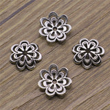WYSIWYG 50pcs 14mm Flower Spacer Loose Metal End Bead Caps For Jewelry Making Bracelet Necklace DIY Finding Accessories h0146