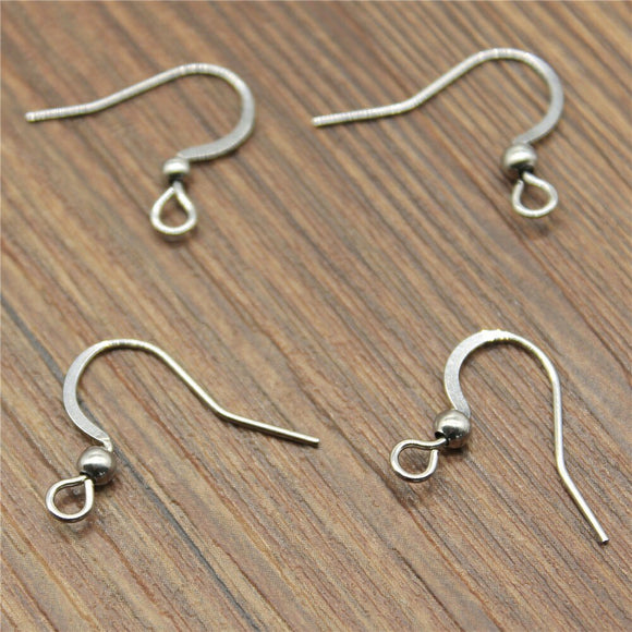 WYSIWYG 50pcs 20x16mm Stainless Steel DIY Earring Findings Earrings Clasps Hooks Fittings DIY Jewelry Making Accessories