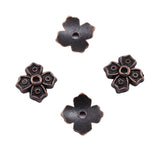 WYSIWYG 50pcs 7x7mm Antique Copper Color Receptacle For Jewelry Making