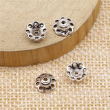 WYSIWYG 50pcs 8x8mm Bead Caps Antique Silver Color For DIY Jewelry Making Zinc Alloy Jewelry Findings Jewelry Accessories