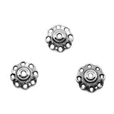 WYSIWYG 50pcs 8x8mm Bead Caps Antique Silver Color For DIY Jewelry Making Zinc Alloy Jewelry Findings Jewelry Accessories