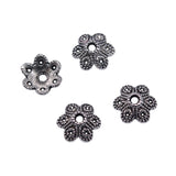 WYSIWYG 50pcs Charms 10x4mm Bead Caps For Jewelry Making DIY Jewelry Findings Antique Silver Color Alloy Charms Pendant