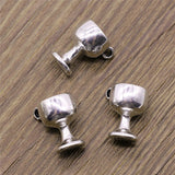 5pcs 12x13mm Charms Goblet Antique Silver Color Alloy DIY Jewelry Making Accessories EF4694