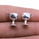 5pcs 12x13mm Charms Goblet Antique Silver Color Alloy DIY Jewelry Making Accessories EF4694